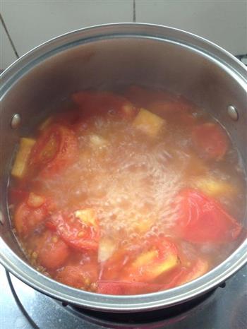 西红柿土豆鸡肉蔬菜面疙瘩的做法图解3
