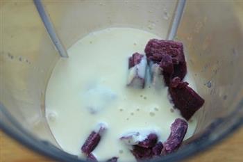 紫薯牛奶燕麦糊的做法图解6
