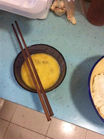 米饭煎蛋饼的做法步骤2