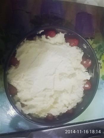 草莓冻芝士蛋糕的做法步骤6