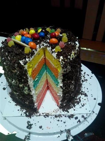 彩虹蛋糕的做法图解12