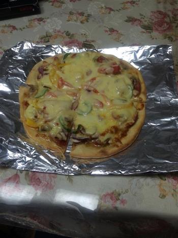 火腿披萨的做法步骤9