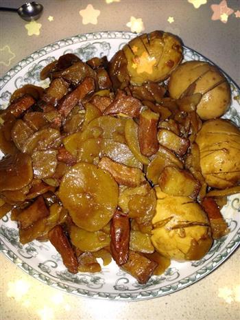 红烧肉炖土豆干 红焖肉的做法图解8