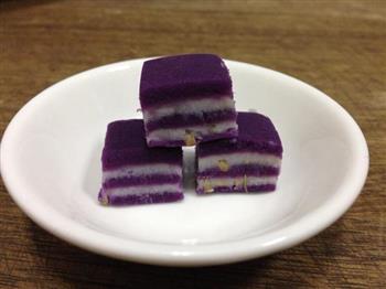 桂花山药紫薯糕的做法图解1