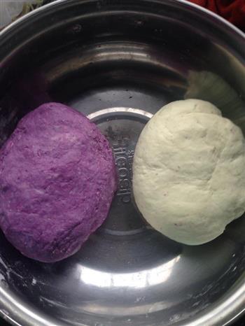花样紫薯馒头的做法图解3
