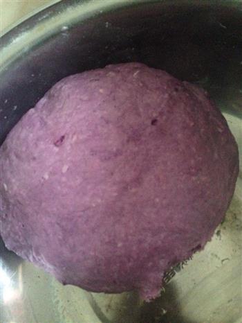 花样紫薯馒头的做法图解4