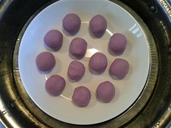 椰香紫薯糯米糍的做法步骤6