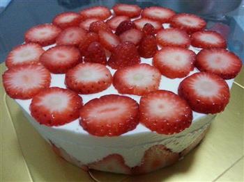草莓慕斯蛋糕的做法步骤9