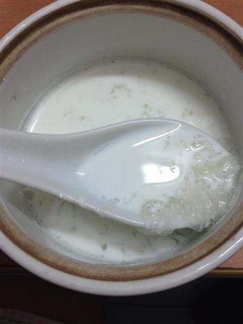 牛奶冰糖炖燕窝的做法步骤4