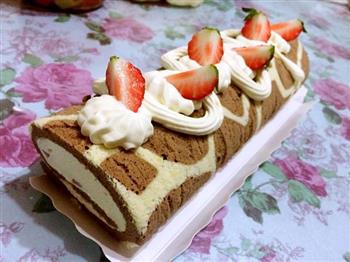 草莓蛋糕卷的做法步骤9