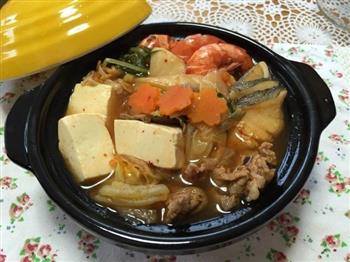 杨的韩式泡菜锅+おかめ纳豆米饭的做法步骤1