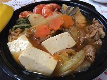 杨的韩式泡菜锅+おかめ纳豆米饭的做法图解3
