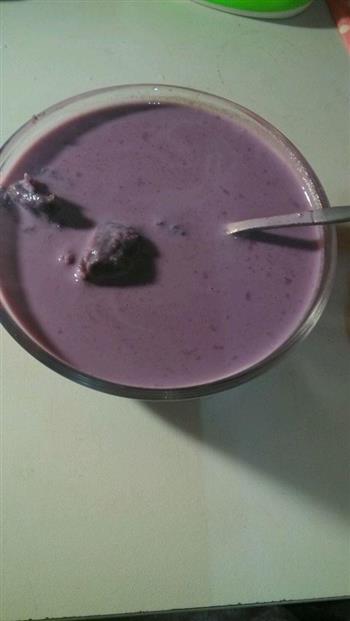 宿舍料理-紫薯牛奶的做法步骤2
