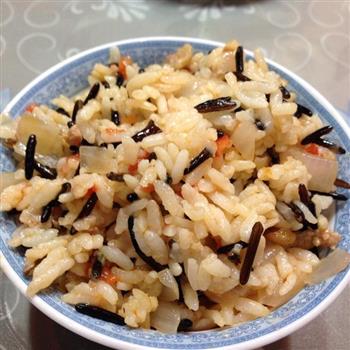 洋葱蕃茄菰米饭的做法步骤8