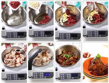 自动烹饪锅简单做麻辣兔肉的做法图解3