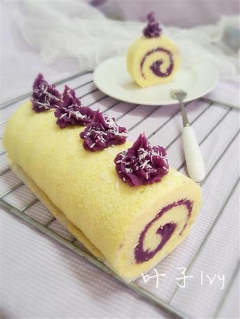 浪漫健康紫薯蛋糕卷的做法图解11