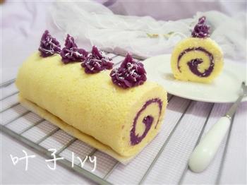 浪漫健康紫薯蛋糕卷的做法图解12