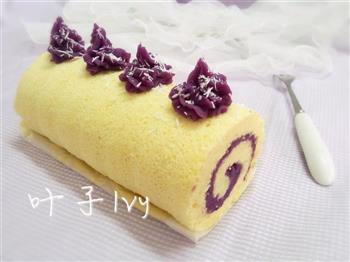 浪漫健康紫薯蛋糕卷的做法图解13