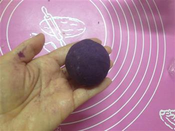紫薯蛋黄抹茶酥的做法步骤4