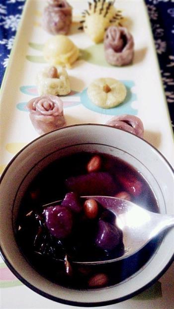 菰米红豆紫薯芋圆的做法步骤7