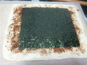 肉桂肉松海苔面包的做法图解2