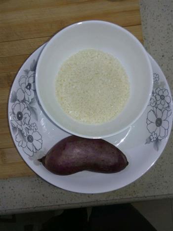 桂花紫薯粥的做法步骤1