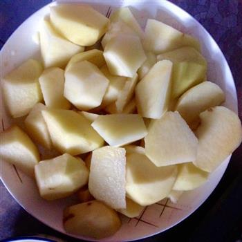山寨五花肉豆角炖土豆的做法步骤3