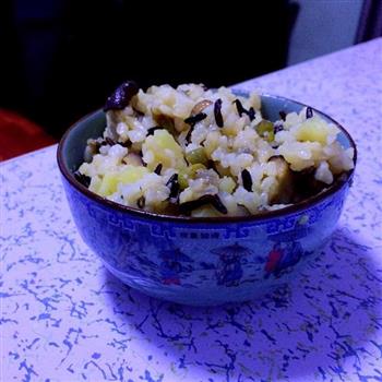 菰米焖饭的做法步骤7