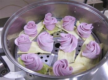 紫薯玫瑰花的做法步骤12