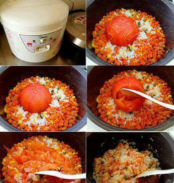 整个番茄饭的做法步骤2