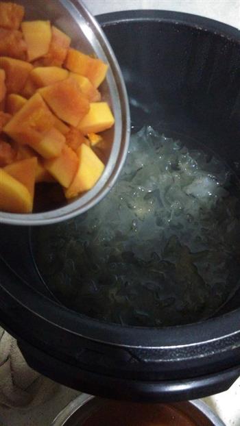 木瓜炖银耳—冬季暖身的做法步骤5