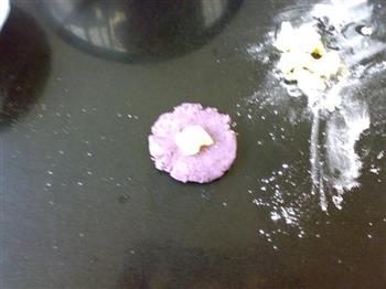 芝心紫薯饼-冬季暖身的做法步骤5