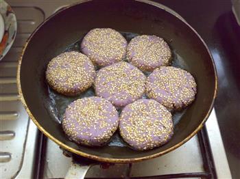芝心紫薯饼-冬季暖身的做法步骤8