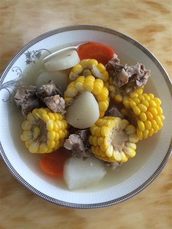 山药玉米排骨汤的做法图解4