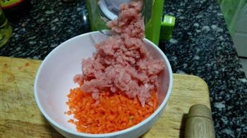 胡萝卜肉丸子的做法步骤1