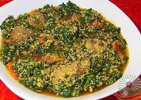 尼日利亚egusi soup瓜子汤的做法步骤8