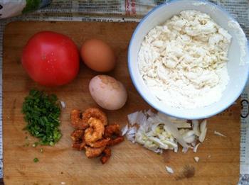 西红柿鸡蛋疙瘩汤 快速早餐的做法步骤1