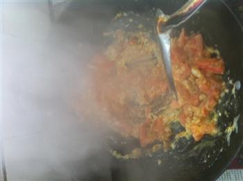 西红柿鸡蛋疙瘩汤 快速早餐的做法步骤2