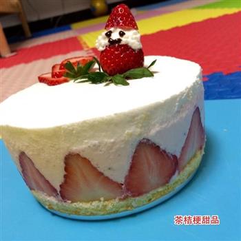 鲜草莓慕斯蛋糕—6寸圆模的做法步骤22