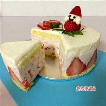 鲜草莓慕斯蛋糕—6寸圆模的做法步骤23