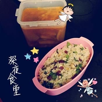 泡菜汤+咸香炒饭的做法步骤4
