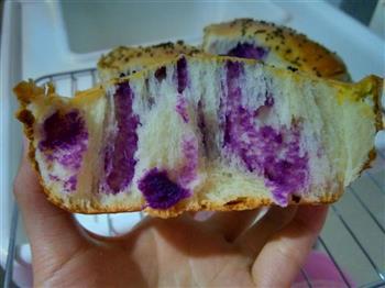 笑妈版-外酥内软紫薯面包的做法步骤1