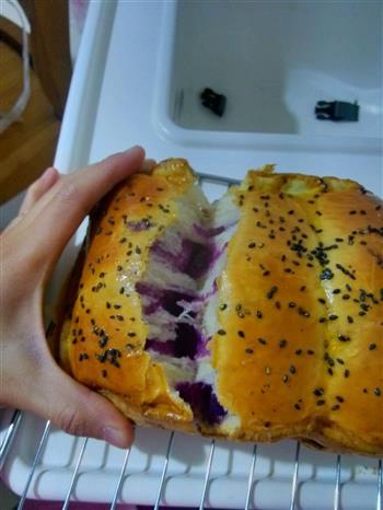 笑妈版-外酥内软紫薯面包的做法步骤2