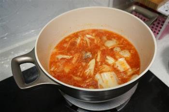 韩式辣白菜牛尾汤的做法步骤11