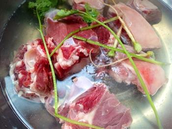 田七当归药材羊肉汤—冬季暖身的做法图解6