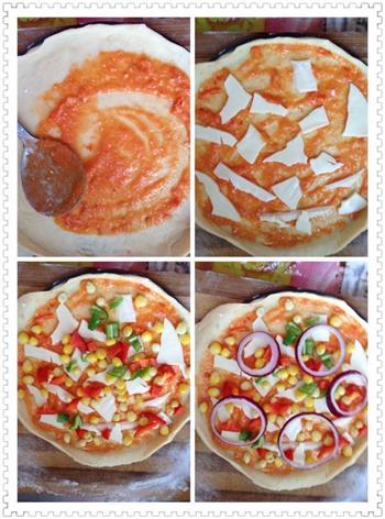 培根虾仁披萨的做法图解8