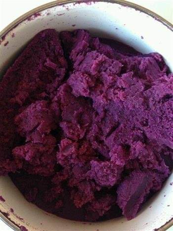 酸甜果仁酸奶紫薯泥的做法步骤3