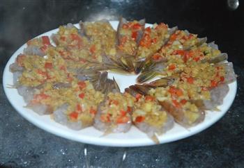 蒜蓉蒸虾的做法步骤4