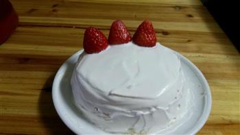 零基础我的私房蛋糕-简单的奶油草莓蛋糕6寸蛋糕模的做法步骤18