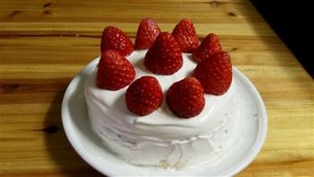 零基础我的私房蛋糕-简单的奶油草莓蛋糕6寸蛋糕模的做法图解19